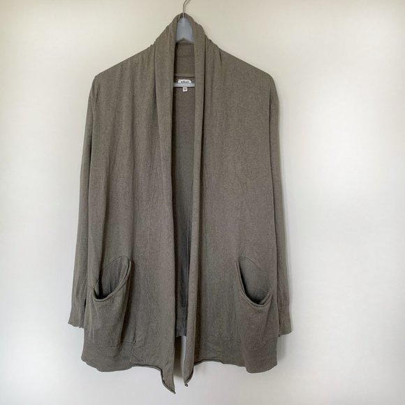 Aritzia Wilfred Flaubert Cardigan in Khaki Color - Picture 2 of 10